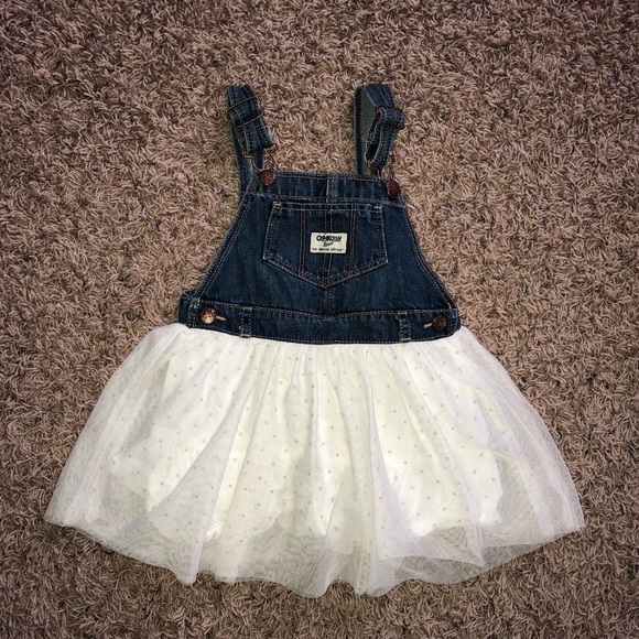 OshKosh B'gosh Bottoms Oshkosh Bgosh Bib Overall Tulle Dress Poshmark
